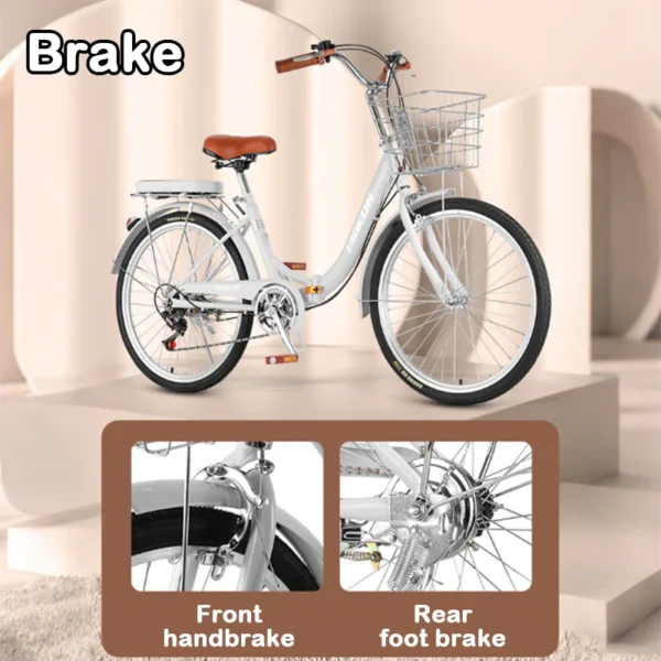 Foldable 7 speed Adult Bike 24inch