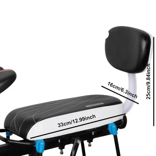 Rear Bike Seat Cushion with Backrest